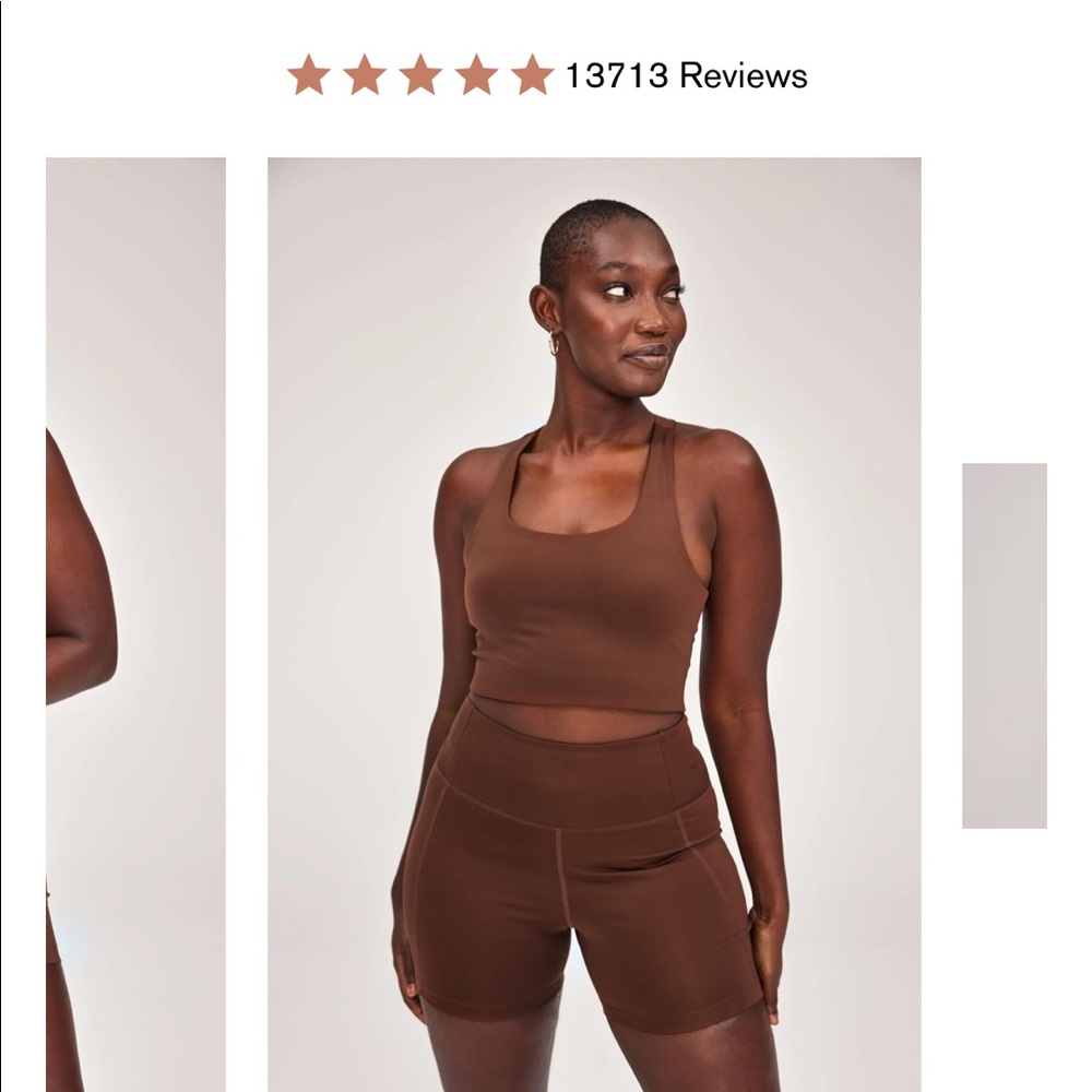 Girlfriend Collective Set Size S (Paloma Bra & Bike Shorts)